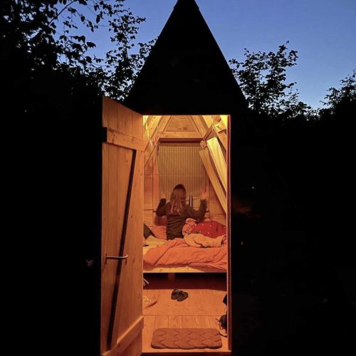 6. Tiki Camp cabin bedtime